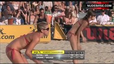 3. Kayla Ewell Beach Volleyball in Bikini– Impact Point