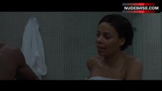 10. Sanaa Lathan Kissing in Shower – The Perfect Guy