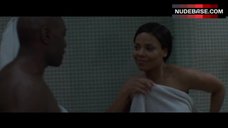 Sanaa Lathan Kissing in Shower – The Perfect Guy