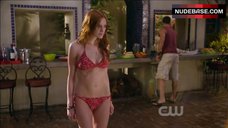 8. Ashlee Simpson-Wentz in Red Bikini – Melrose Place