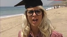 2. Holly Huddleston in Bikini on Beach – Sunset Tan