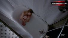 4. Emma Roberts Nakeb in Bathtub – American Horror Story