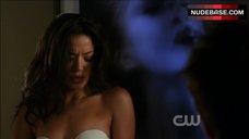 10. Stephanie Jacobsen in White Lingerie – Melrose Place