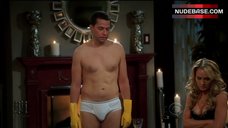 4. Kelly Stables in Black Sexy Lingerie – Two And A Half Men