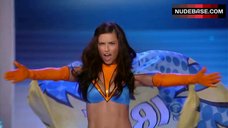5. Adriana Lima in Blue Bra and Panties – The Victoria'S Secret Fashion Show 2011