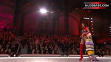1. Adriana Lima Sexy in Violet Bra and Panties – The Victoria'S Secret Fashion Show 2016