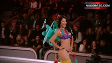 2. Adriana Lima Sexy in Violet Bra and Panties – The Victoria'S Secret Fashion Show 2016