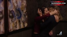 3. Rachel Blanchard Lesbian Kiss – You Me Her