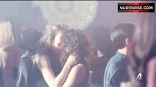 2. Rachel Blanchard Lesbian Kiss in Night Club – You Me Her