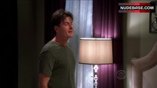 7. Jennifer Taylor in See Through Nighty – Two And A Half Men