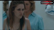 2. Kristen Stewart Sexy in Lace Blue Bra – Welcome To The Rileys