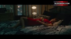 5. Zoe Kazan in Red Lace Panties – What If