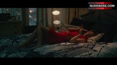 6. Zoe Kazan in Red Lace Panties – What If