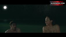 6. Zoe Kazan Swimming Nude – What If