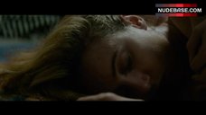 7. Zoe Kazan Lying on Floor in Lingerie – The Monster