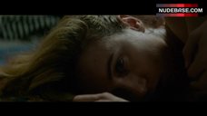8. Zoe Kazan Lying on Floor in Lingerie – The Monster