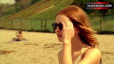 3. Emily Browning In Bikini at the beach – Shangri-La Suite