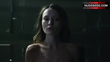 4. Emily Browning Shows Naked Breasts – American Gods