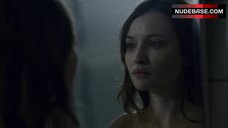 6. Emily Browning Shows Naked Breasts – American Gods