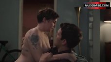 2. Lena Dunham Shows Tits in Sex Scene – Girls