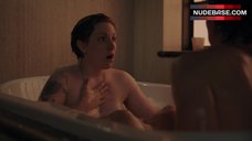 9. Lena Dunham Naked in Tub – Girls