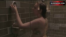 3. Lena Dunham Nude in Shower – Girls