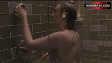 5. Lena Dunham Nude in Shower – Girls