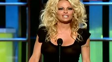 2. Pamela Anderson Nipples Through Dress – Comedy Central Roast Of Pam Anderson