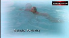 4. Pamela Anderson Floats in Mini-Bikini – V.I.P.
