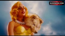 3. Lady Gaga Sexy in Corset and Stoсkings – Machete Kills