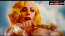 6. Lady Gaga Sexy in Corset and Stoсkings – Machete Kills