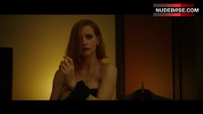 7. Jessica Chastin Shows Black Lingerie – Miss Sloane