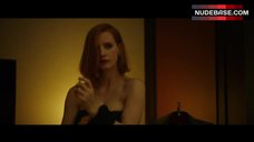 8. Jessica Chastin Shows Black Lingerie – Miss Sloane
