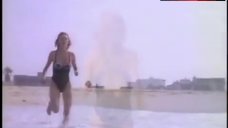 2. Vanessa Angel Sexy in Swimsuit – Baywatch