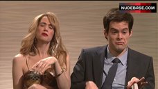 8. Kristen Wiig Hot in Coconut Bra – Saturday Night Live