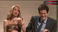 9. Kristen Wiig Hot in Coconut Bra – Saturday Night Live