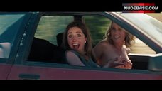 6. Kristen Wiig Covers Nude Tits in Car – Bridesmaids