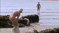 1. Caroline Langrishe Naked on Beach – Mosley