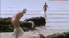 2. Caroline Langrishe Naked on Beach – Mosley