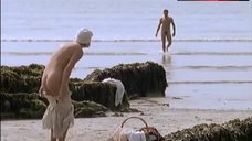 3. Caroline Langrishe Naked on Beach – Mosley