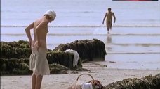 6. Caroline Langrishe Naked on Beach – Mosley