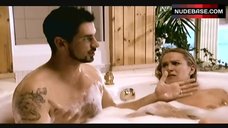 10. Zoe Lucker Shows Nipple in Bathtub – Footballers' Wives