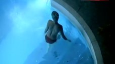 4. Tuva Novotny Topless in Pool – Stoned