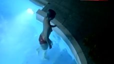 5. Tuva Novotny Topless in Pool – Stoned