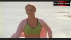 4. Katherine Heigl in Green Sports Bra – Wuthering Heights