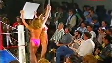4. Traci Lords in Pink Bikini – Foxy Boxing