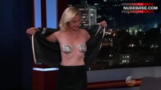 5. Alexandra Wentworth Topless – Jimmy Kimmel Live