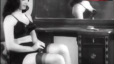 10. Bettie Page in Sexy Black Underwear – Teaser Girl In High Heels