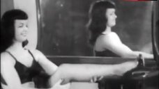 7. Bettie Page in Sexy Black Underwear – Teaser Girl In High Heels