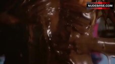 2. Carole Laure Bathed Nude in Chocolate – Sweet Movie